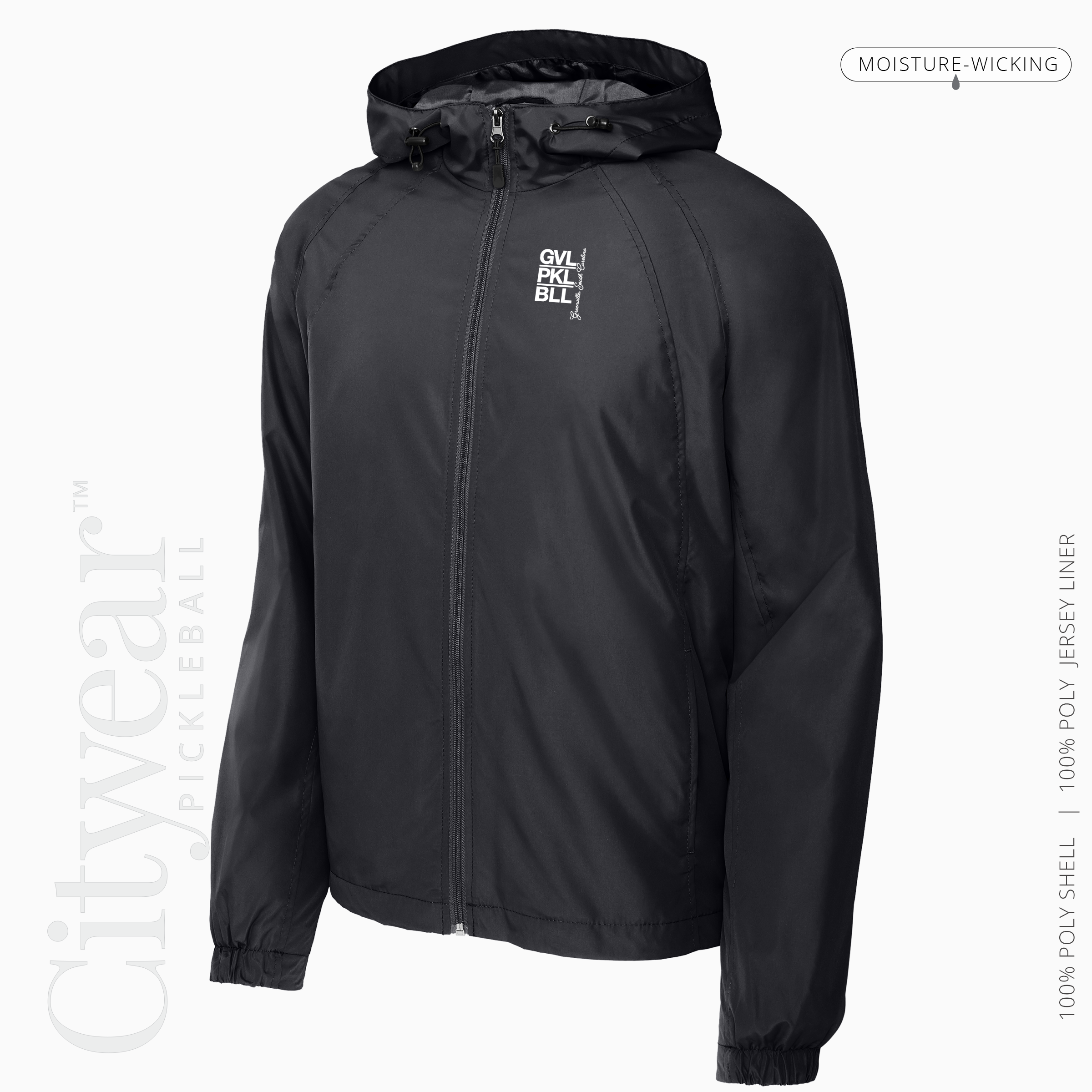 Men's Hooded Raglan Jacket-GVL