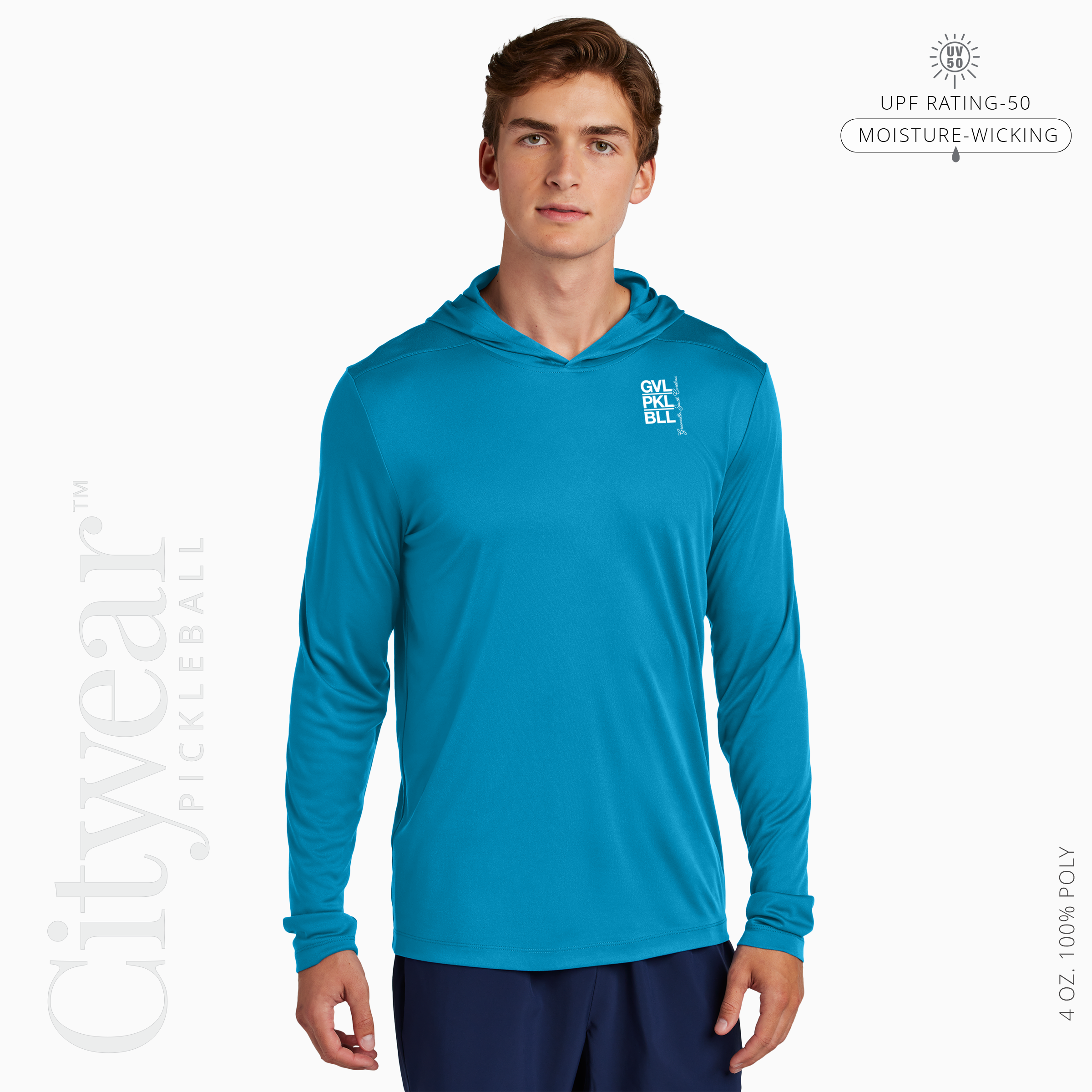 Men's UV Long Sleeve (Medallion) Hoodie-GVL