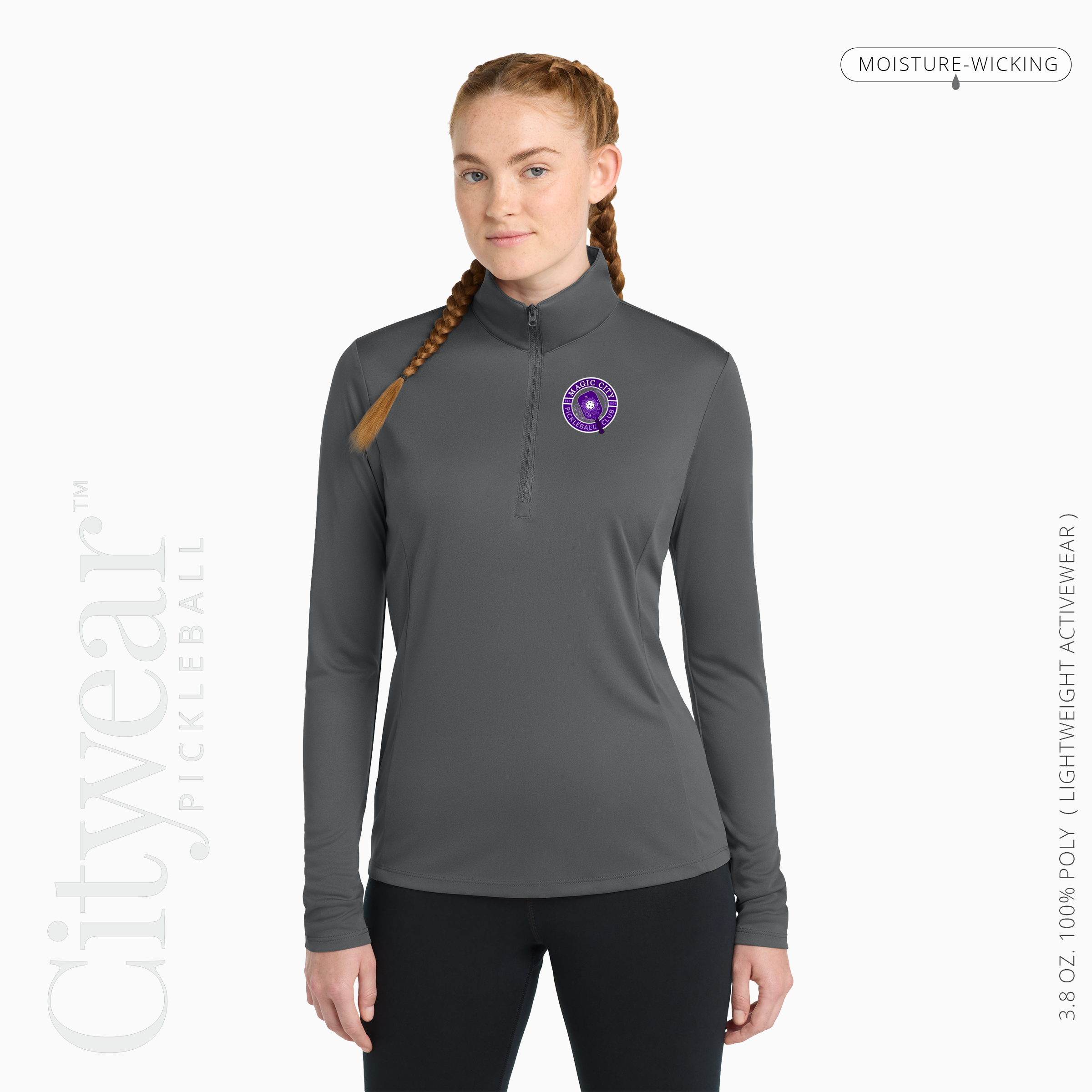 Women's Quarter-Zip Pullover-MCPC