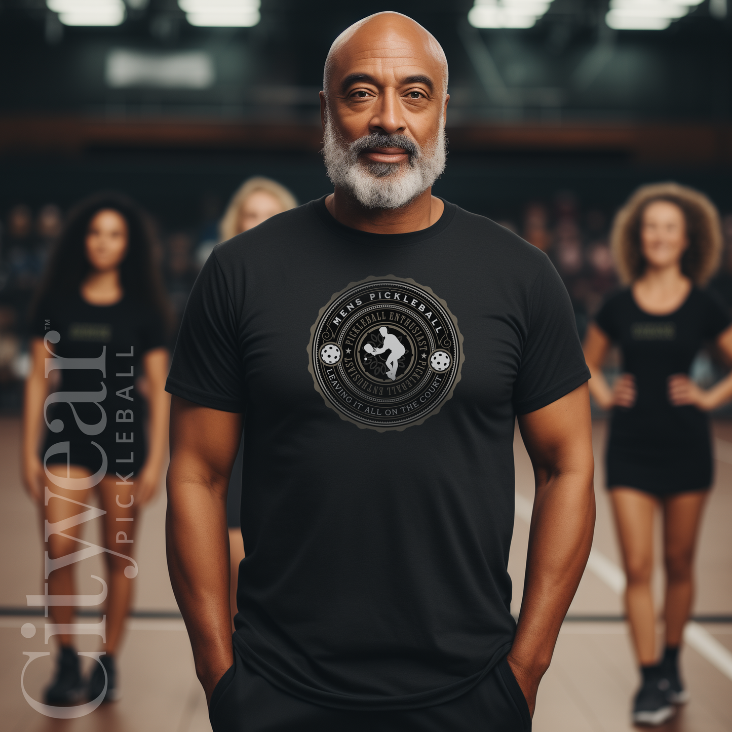 PICKLEBALL ATHLETE MEDALLION, Men's Premium Tee
