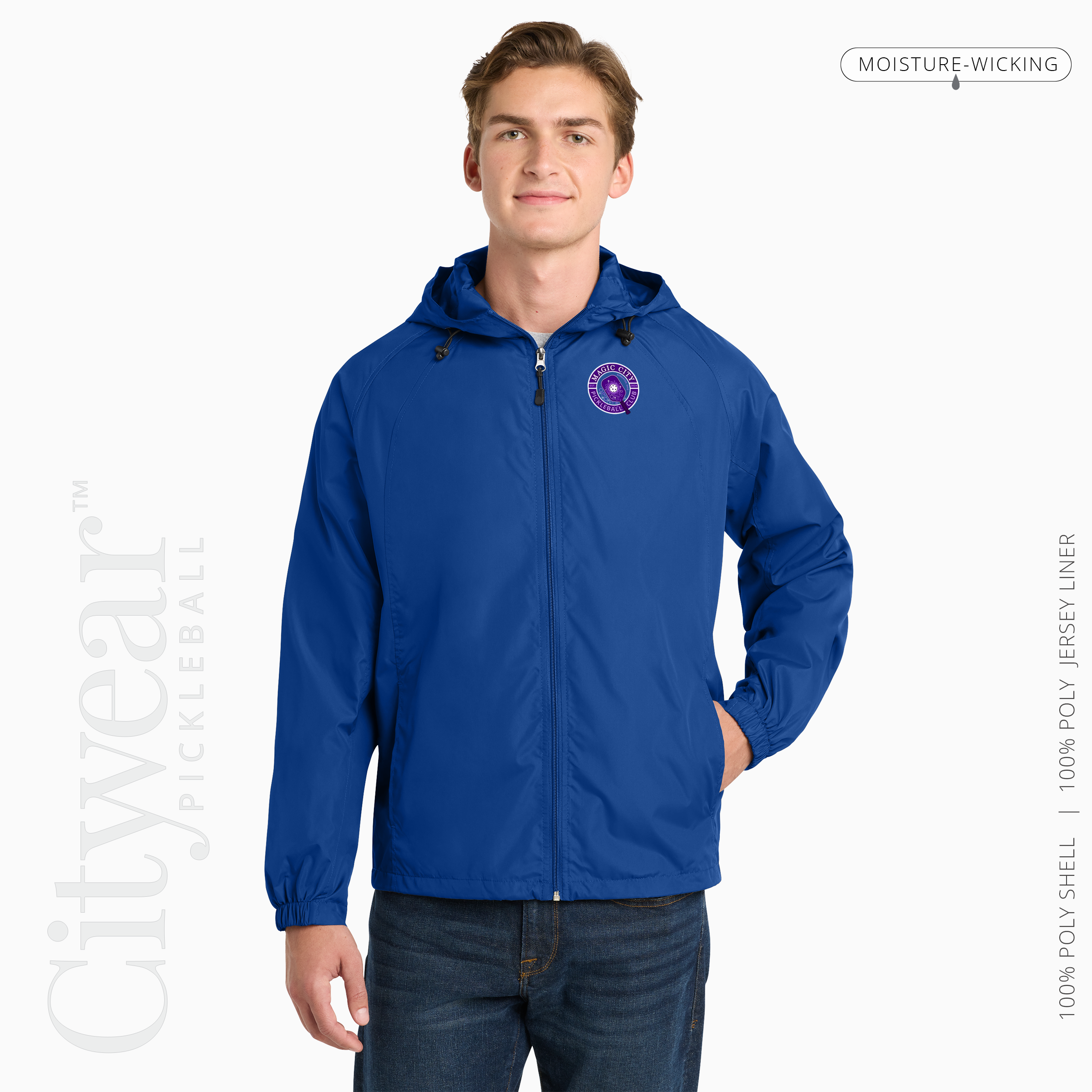 Men's Hooded Raglan Jacket-MCPC