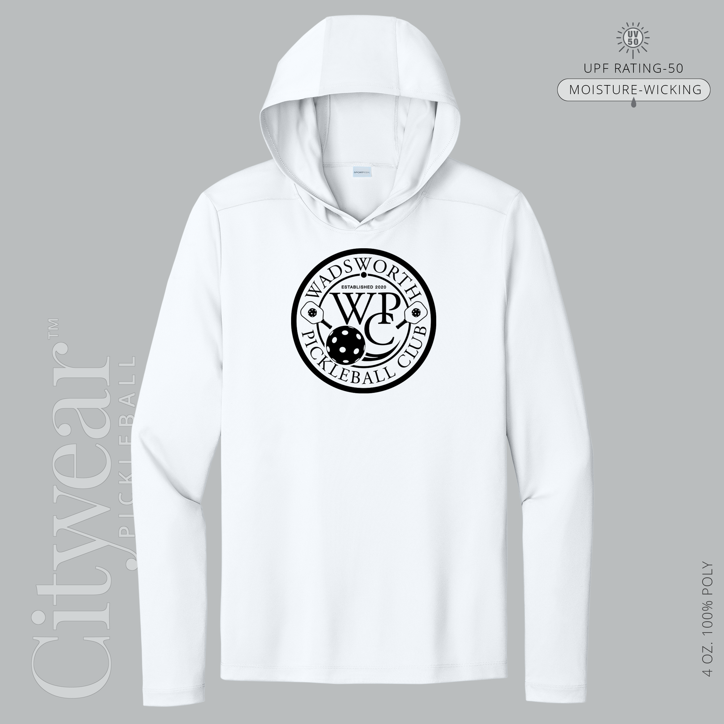 Men's UV Long Sleeve Hoodie-WPC