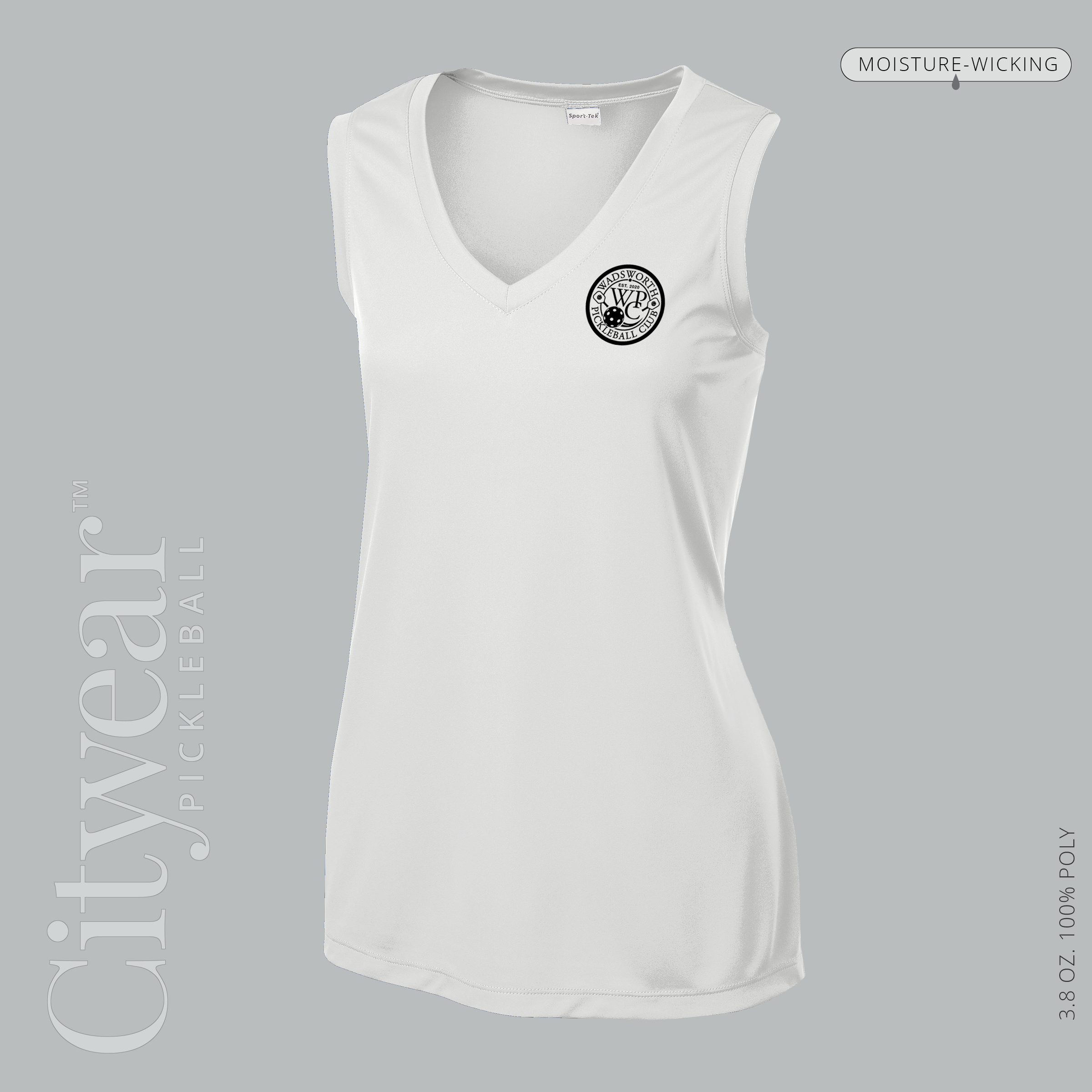 Women's V-Neck Sleeveless T-Shirt-WPC