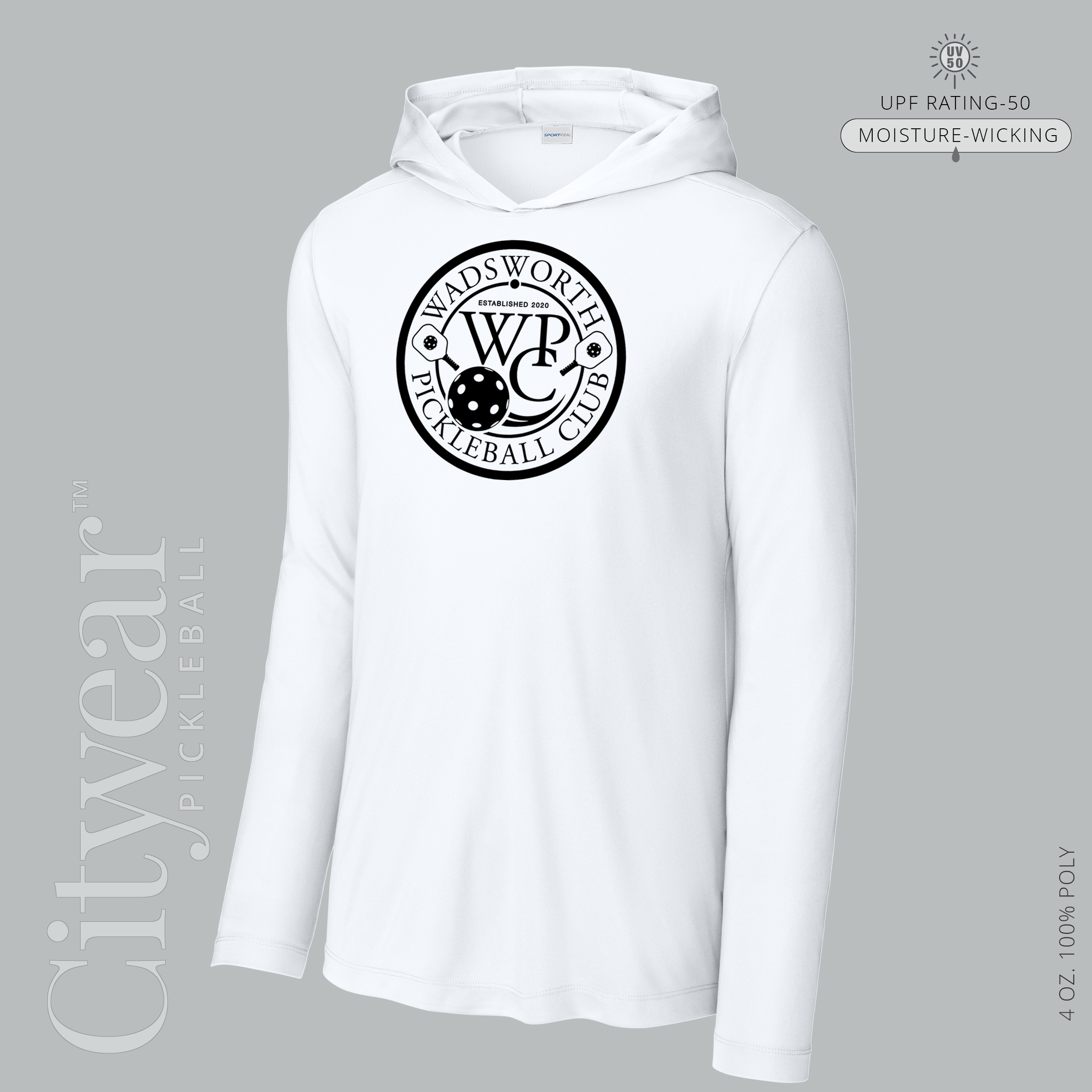 Men's UV Long Sleeve Hoodie-WPC