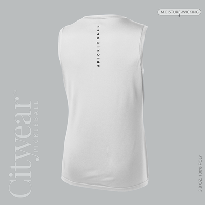 Women's V-Neck Sleeveless T-Shirt-WPC