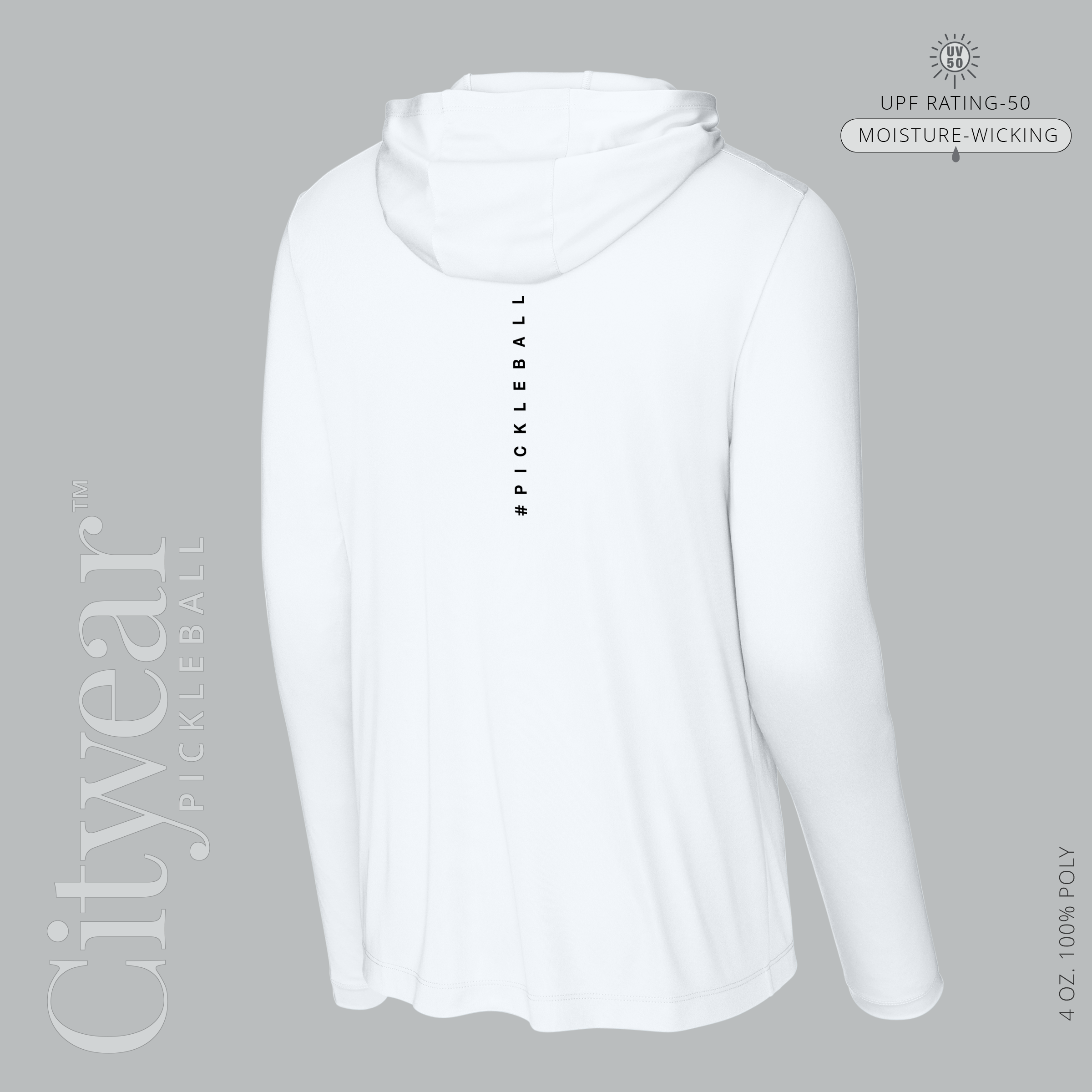 Men's UV Long Sleeve Hoodie-WPC