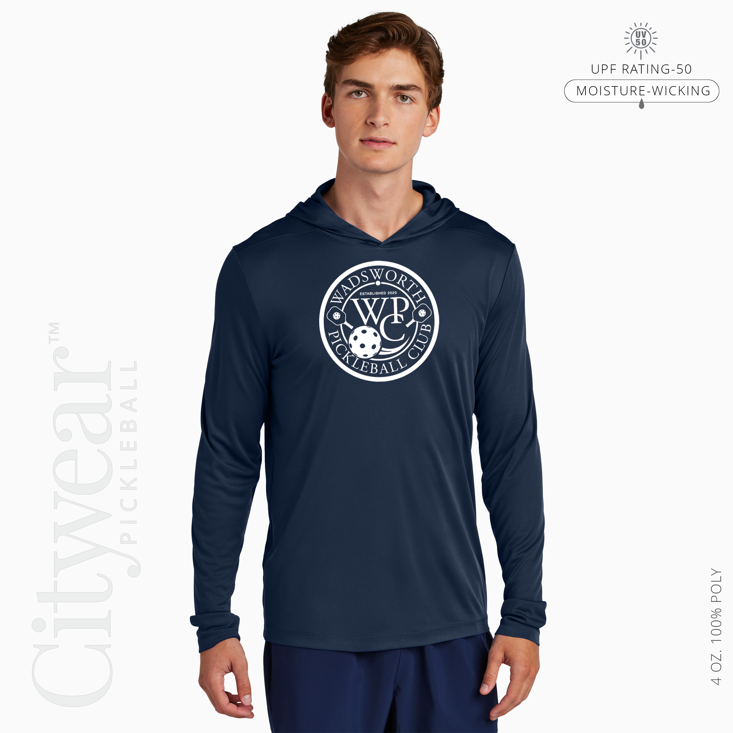 Men's UV Long Sleeve Hoodie-WPC