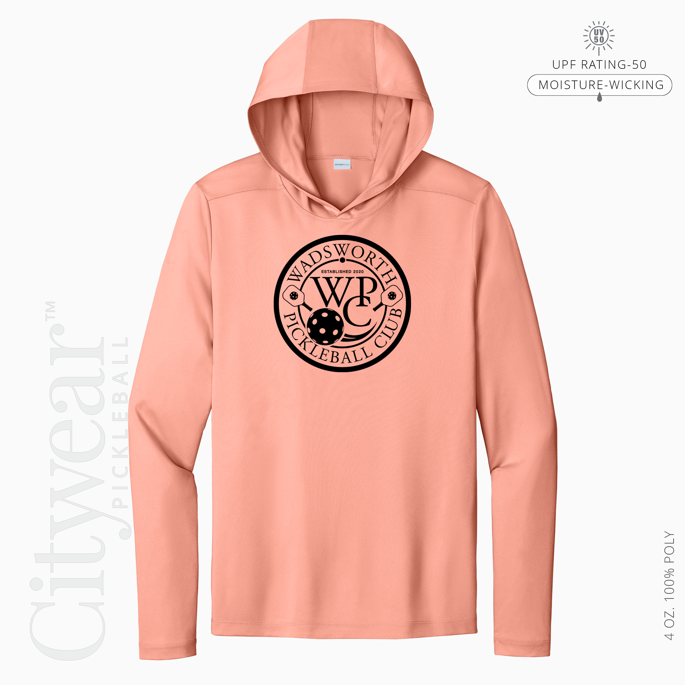 Men's UV Long Sleeve Hoodie-WPC