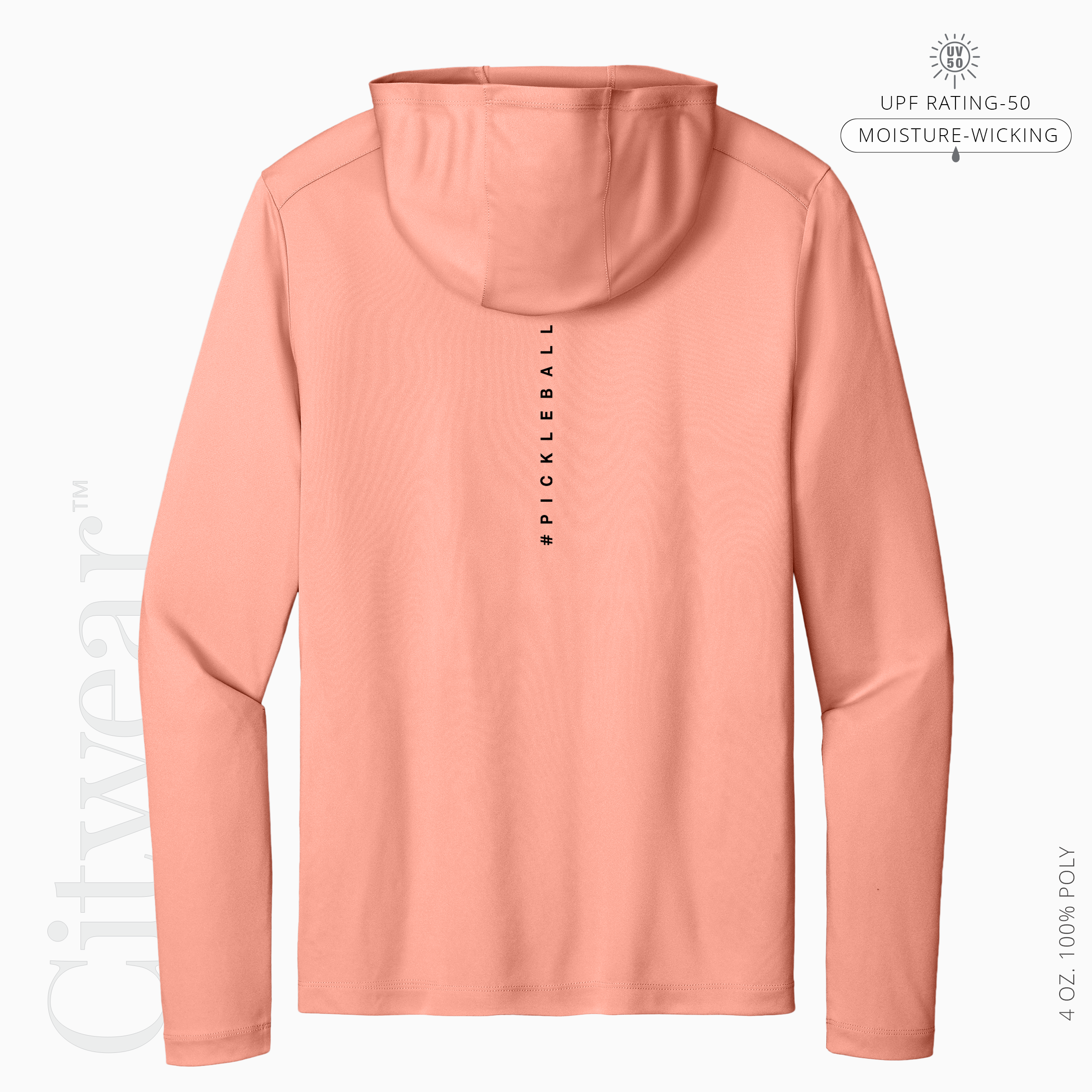 Men's UV Long Sleeve Hoodie-WPC