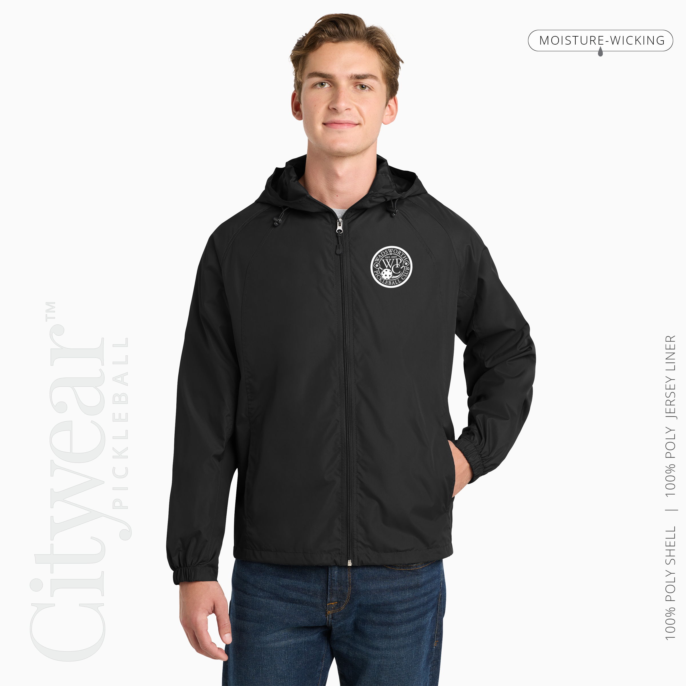Men's Hooded Raglan Jacket-WPC