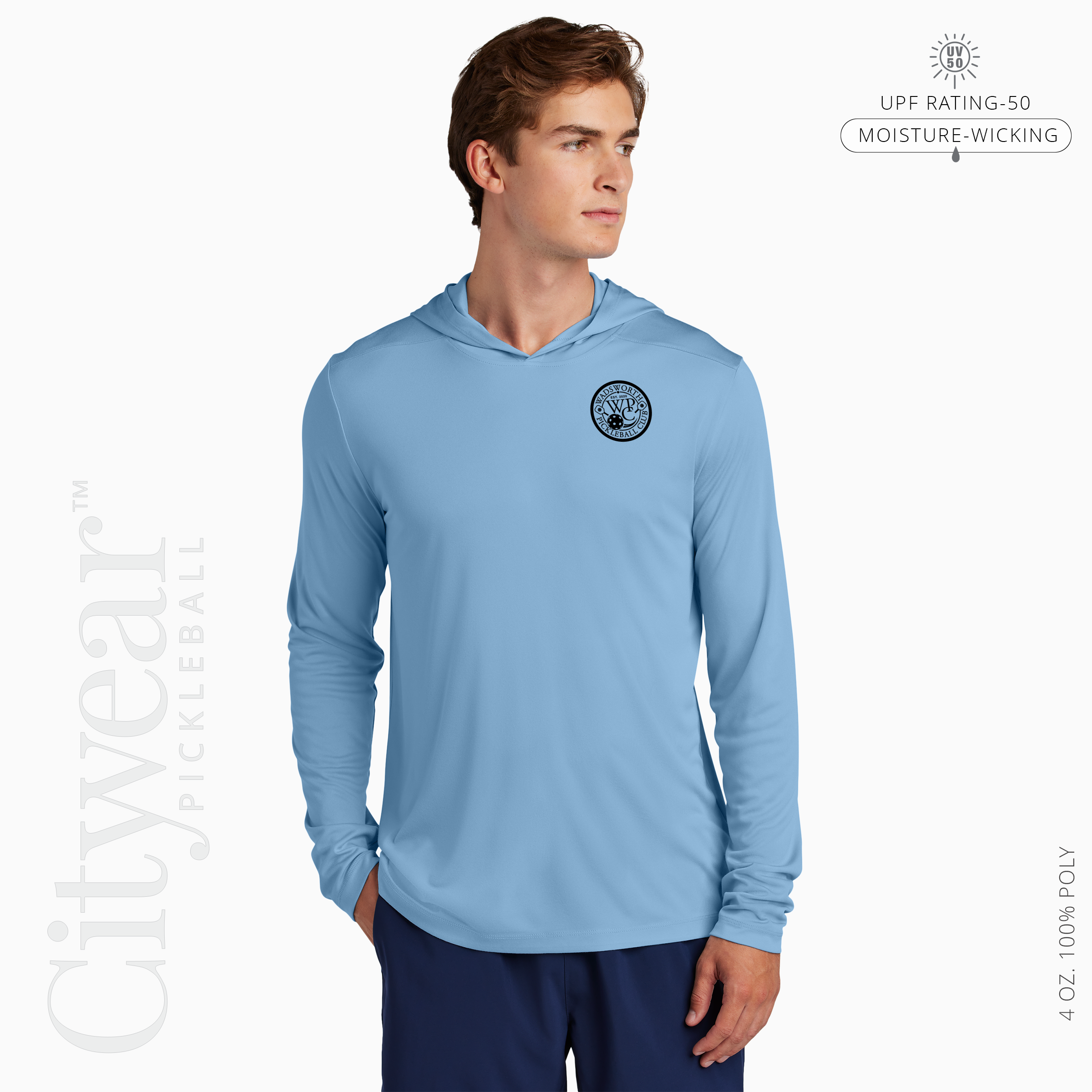 Men's UV Long Sleeve (Medallion) Hoodie-WPC