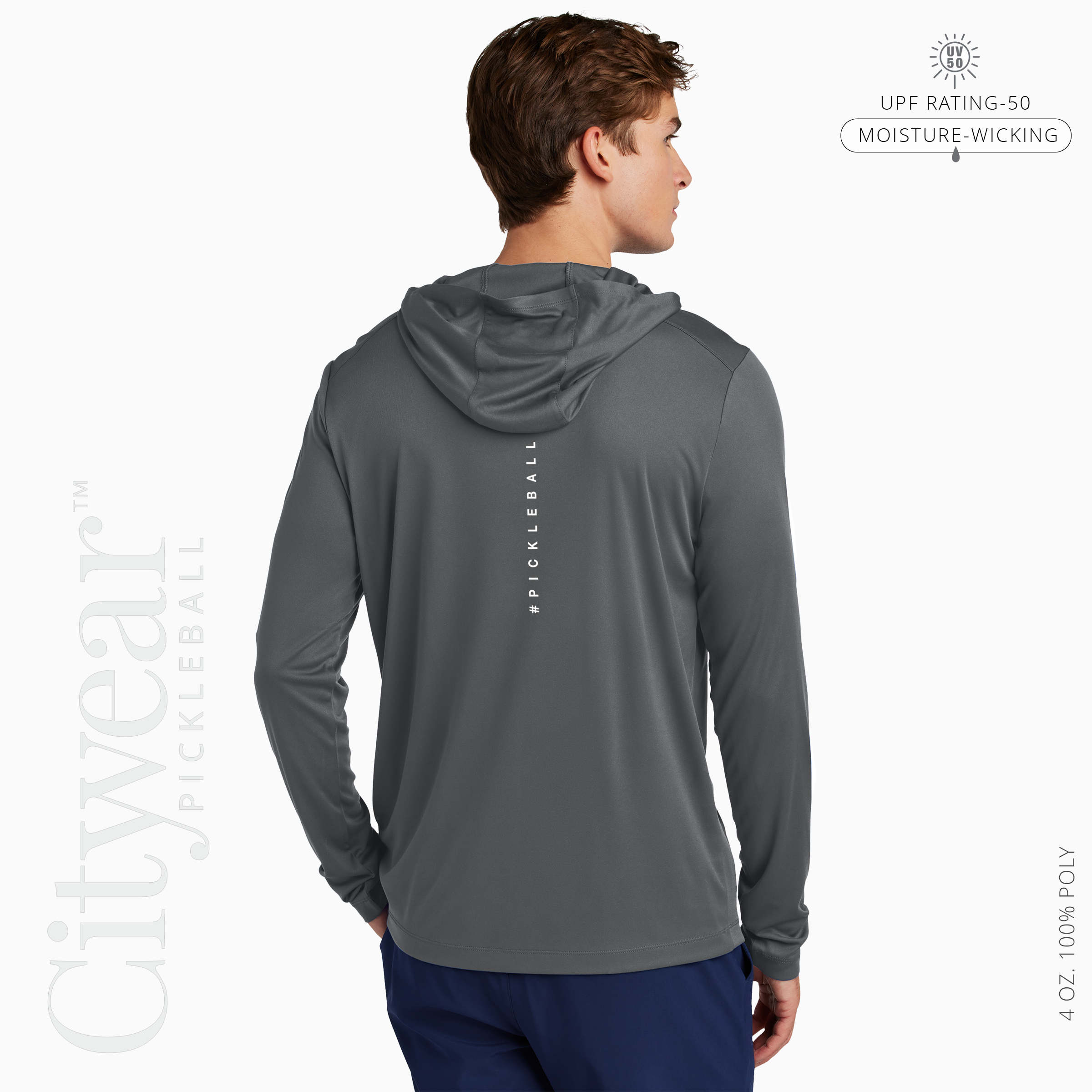 Men's UV Long Sleeve Hoodie-WPC
