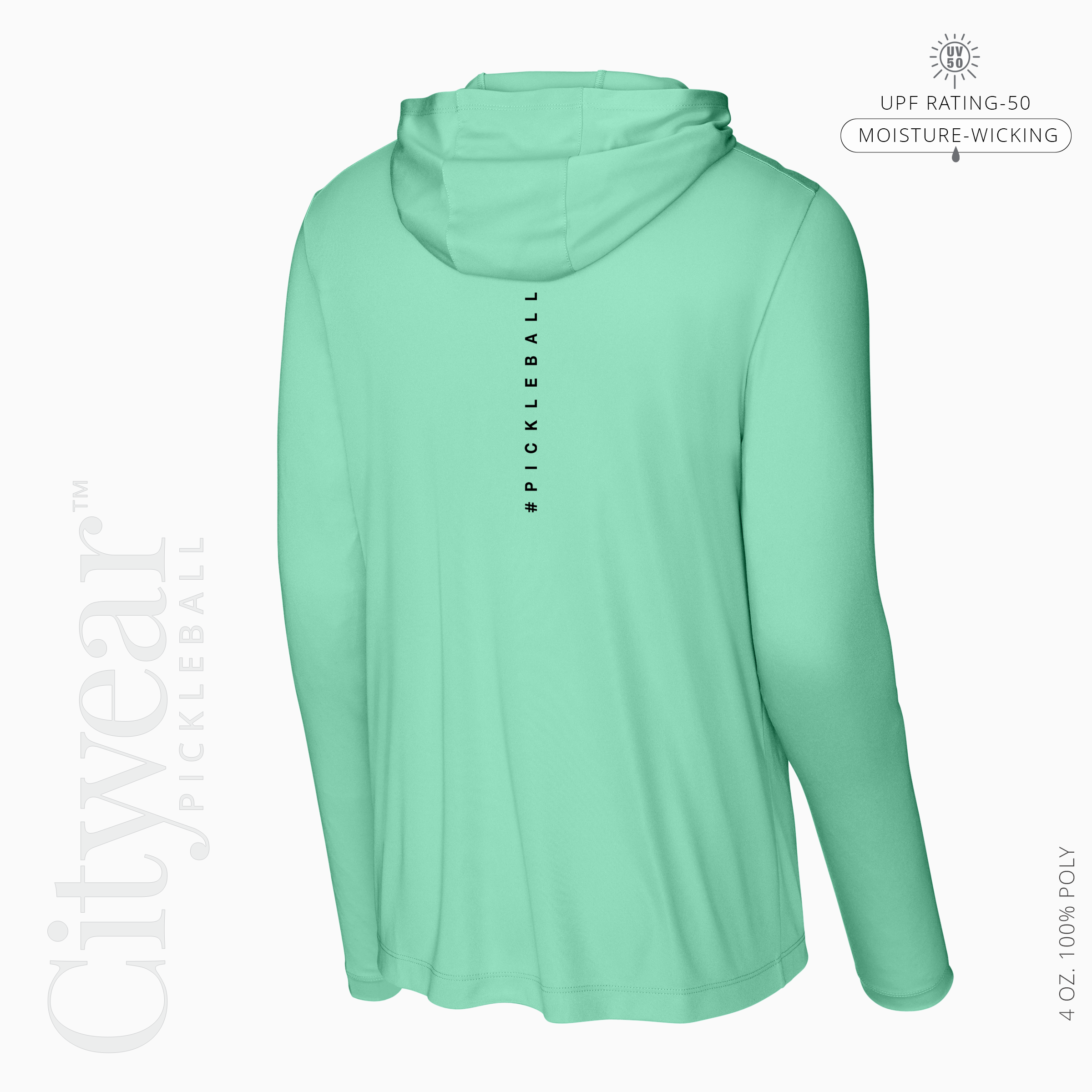 Men's UV Long Sleeve Hoodie-WPC