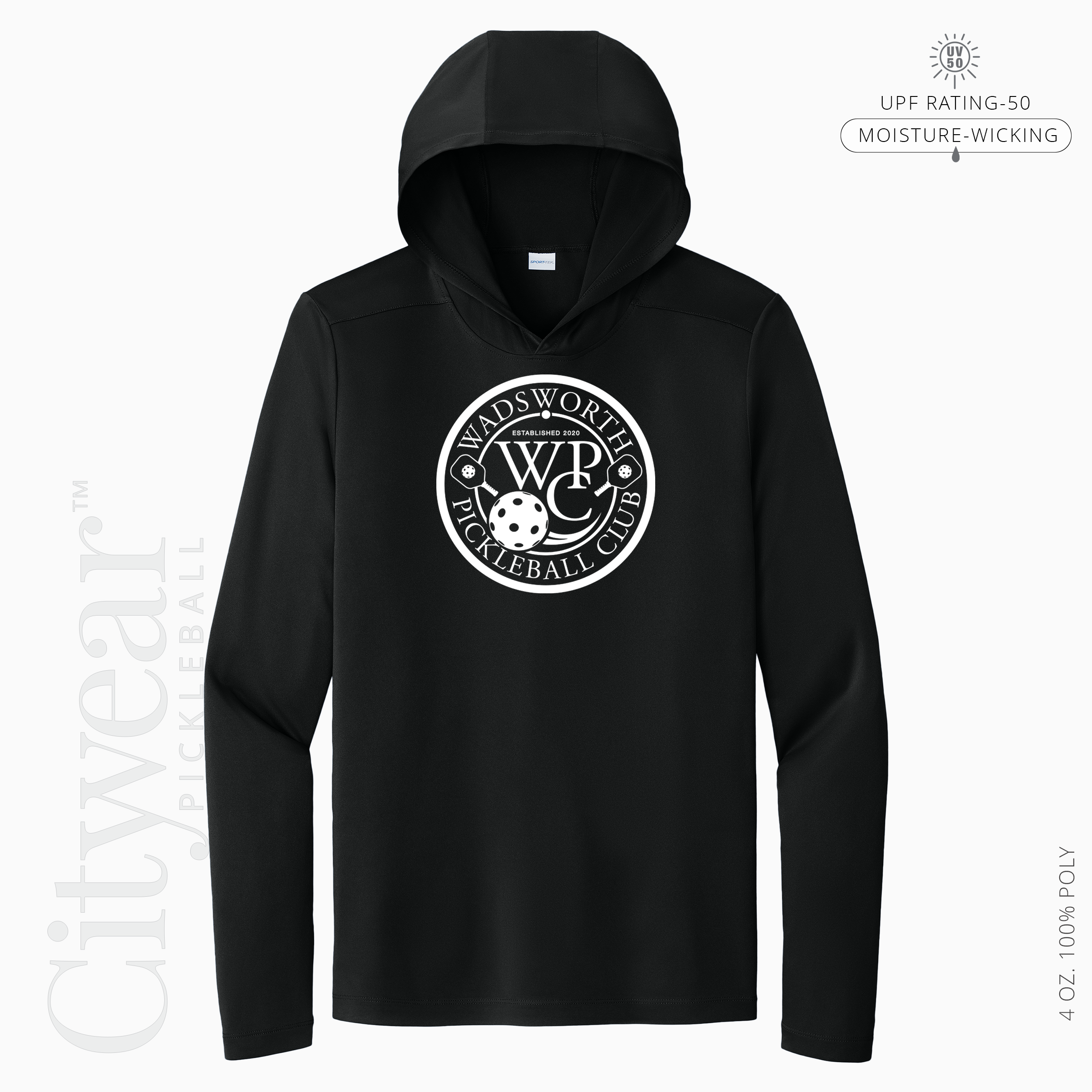 Men's UV Long Sleeve Hoodie-WPC