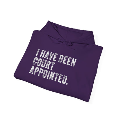 I HAVE BEEN COURT APPOINTED, Unisex Heavy Blend™ Hooded Sweatshirt
