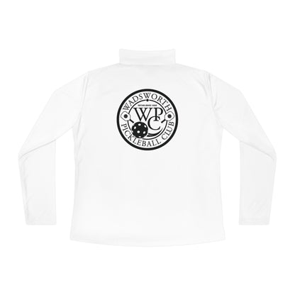 WPC BLACK-WHITE LOGOS LADIES SPORT-TEK (FRONT & BACK) - Ladies Quarter-Zip Pullover