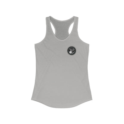 WPC GRAY POCKET LOGO (FRONT ONLY) Women's Ideal Racerback Tank