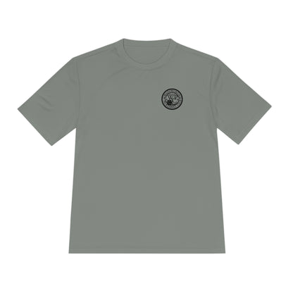 WPC BLACK-WHITE POCKET LOGO SPORT-TEK (FRONT & LOGO BACK) - Unisex Moisture Wicking Tee