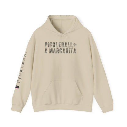 PICKLEBALL + A MARGARITA, Unisex Heavy Blend™ Hooded Sweatshirt
