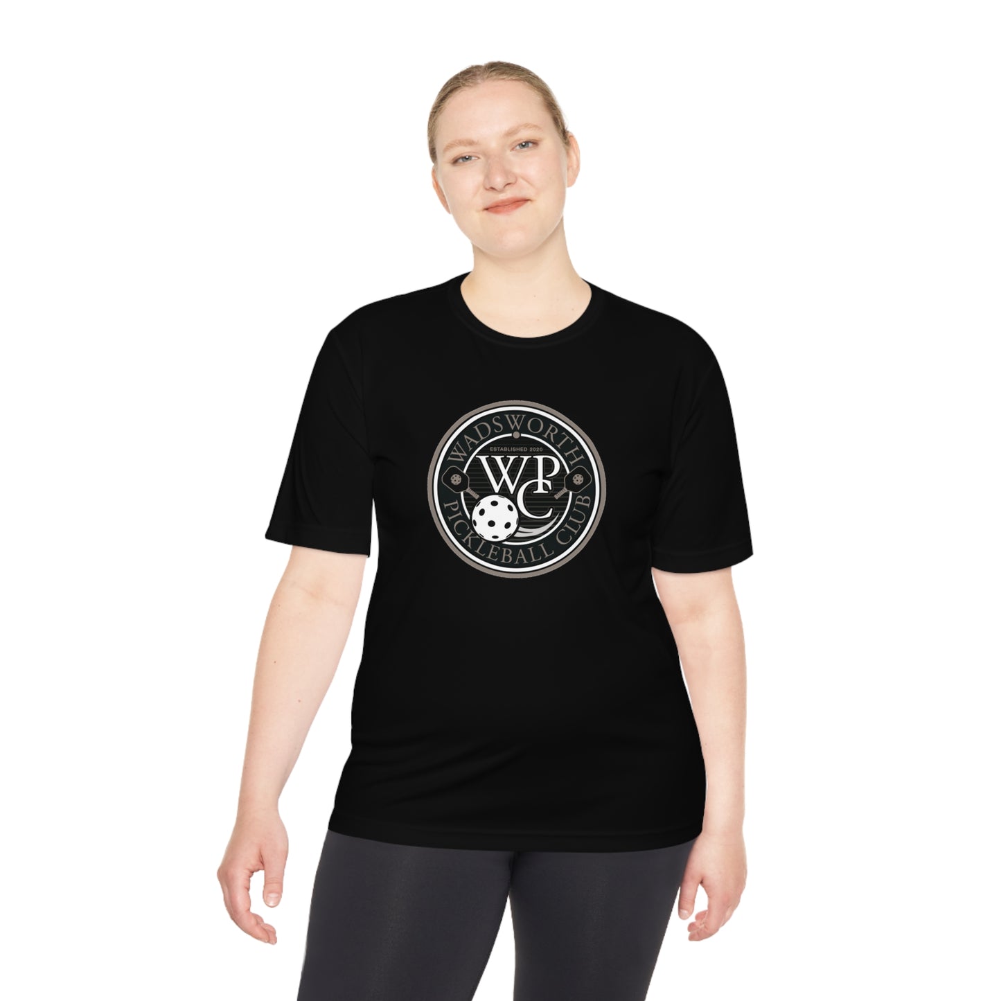 WPC GRAY LOGO SPORT-TEK (FRONT & PICKLEBALL BACK) - Unisex Moisture Wicking Tee