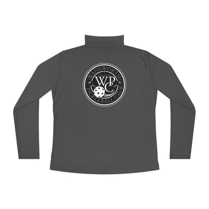 WPC CIRCULAR GRAY LOGOS LADIES SPORT-TEK (FRONT & BACK) - Ladies Quarter-Zip Pullover