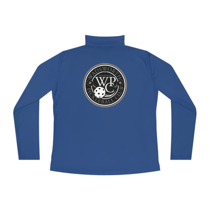 WPC CIRCULAR GRAY LOGOS LADIES SPORT-TEK (FRONT & BACK) - Ladies Quarter-Zip Pullover