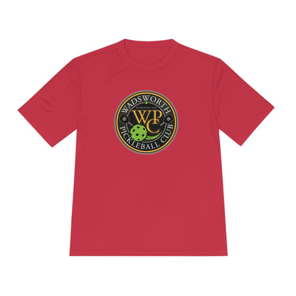 WPC COLOR LOGO SPORT-TEK (FRONT & PICKLEBALL BACK) - Unisex Moisture Wicking Tee