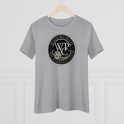 WPC GRAY WHITE, Relaxed Fit Women's T-shirt