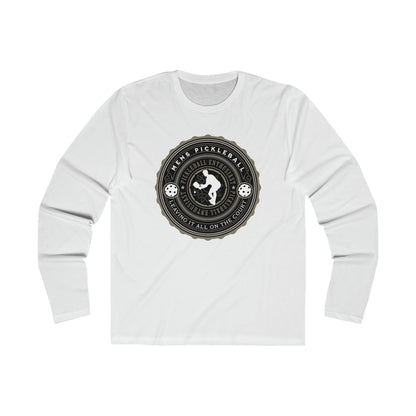 MEN'S PICKLEBALL MEDALLION (FRONT & BACK), Men's Long Sleeve Crew Tee