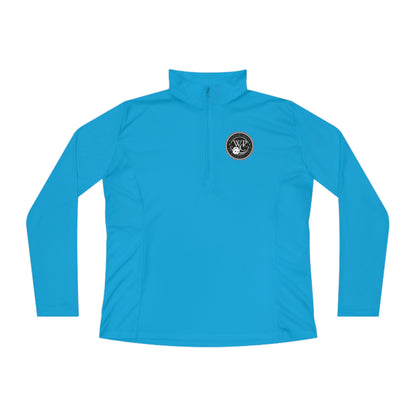 WPC CIRCULAR GRAY LOGOS LADIES SPORT-TEK (FRONT & BACK) - Ladies Quarter-Zip Pullover