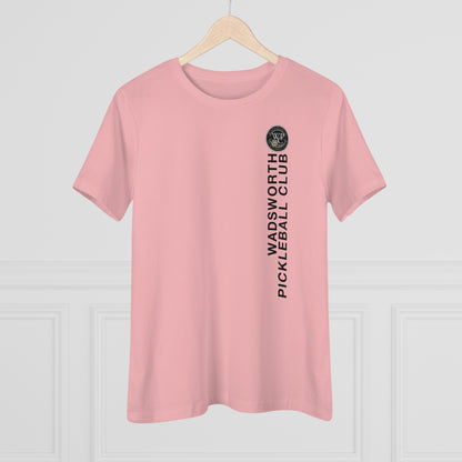 WPC VERTICAL WHITE, Relaxed Fit Women's T-shirt