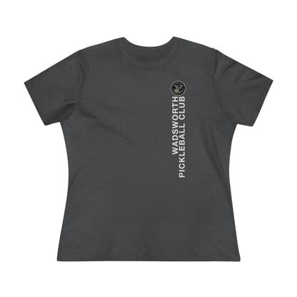 WPC VERTICAL WHITE, Relaxed Fit Women's T-shirt