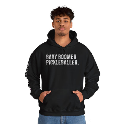 BABY BOOMER PICKLEBALLER, Unisex Heavy Blend™ Hooded Sweatshirt