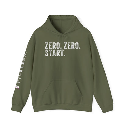 ZERO. ZERO. START. Unisex Heavy Blend™ Hooded Sweatshirt