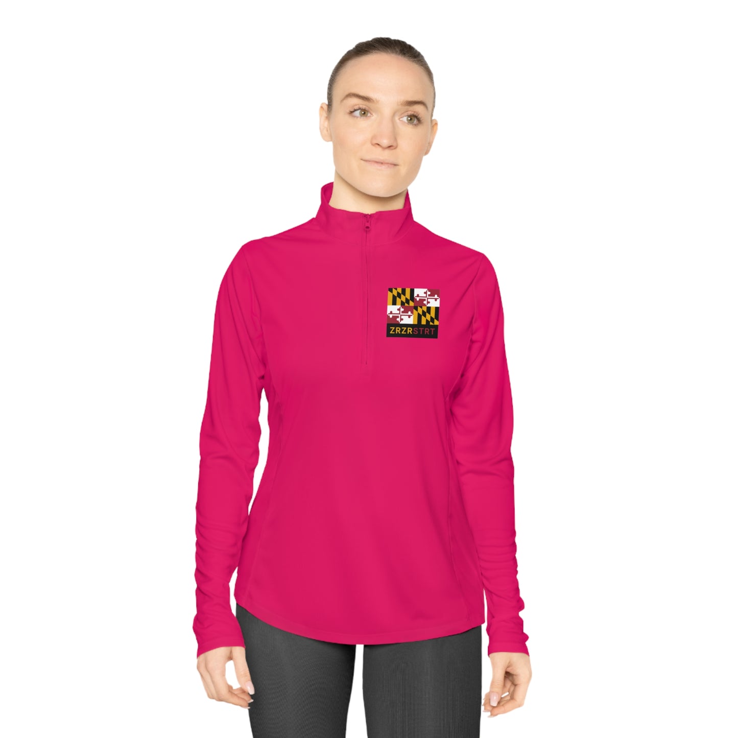 MARYLAND, ZERO, ZERO, START, WOMEN'S SPORT-TEK, Quarter-zip Pullover