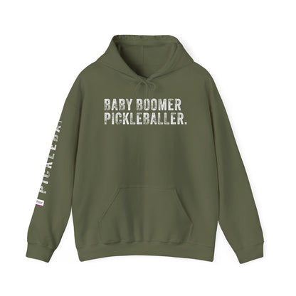 BABY BOOMER PICKLEBALLER, Unisex Heavy Blend™ Hooded Sweatshirt