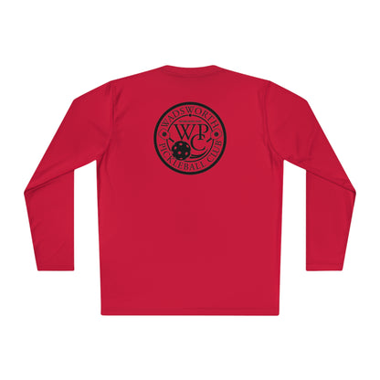 WPC WHITE-BLACK LOGOS SPORT-TEK (FRONT & BACK) - Unisex Lightweight Long Sleeve Tee