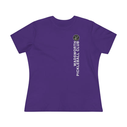 WPC VERTICAL WHITE, Relaxed Fit Women's T-shirt