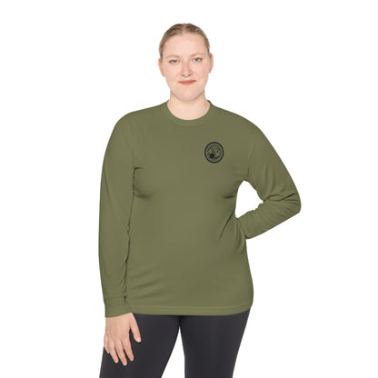 WPC WHITE-BLACK LOGOS SPORT-TEK (FRONT & BACK) - Unisex Lightweight Long Sleeve Tee