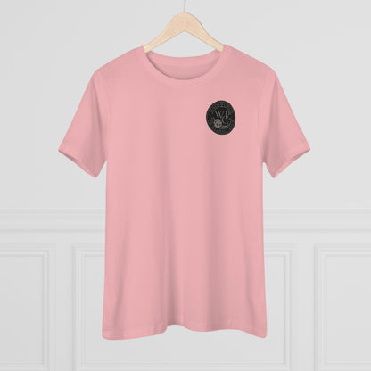 WPC GRAY BLACK POCKET, Relaxed Fit Women's T-shirt