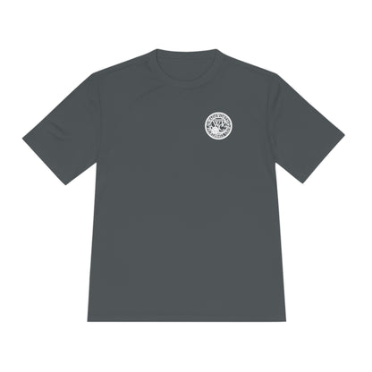 WPC BLACK-WHITE POCKET LOGO SPORT-TEK (FRONT & LOGO BACK) - Unisex Moisture Wicking Tee