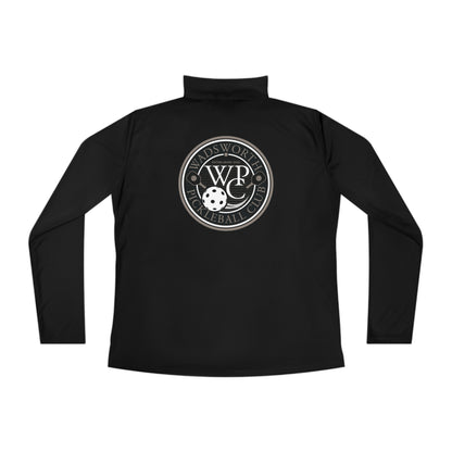 WPC CIRCULAR GRAY LOGOS LADIES SPORT-TEK (FRONT & BACK) - Ladies Quarter-Zip Pullover