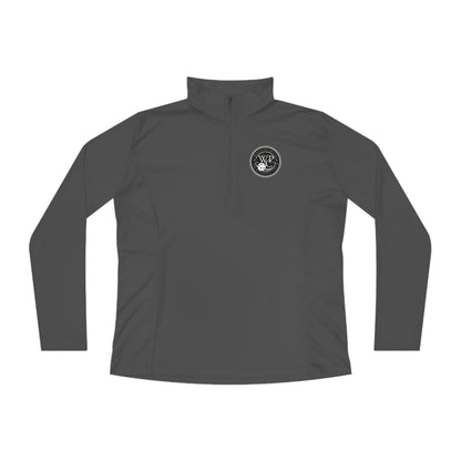 WPC CIRCULAR GRAY LOGOS LADIES SPORT-TEK (FRONT & BACK) - Ladies Quarter-Zip Pullover