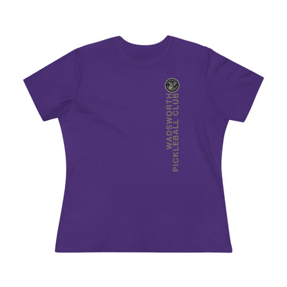 WPC VERTICAL GRAY WHITE, Relaxed Fit Women's T-shirt