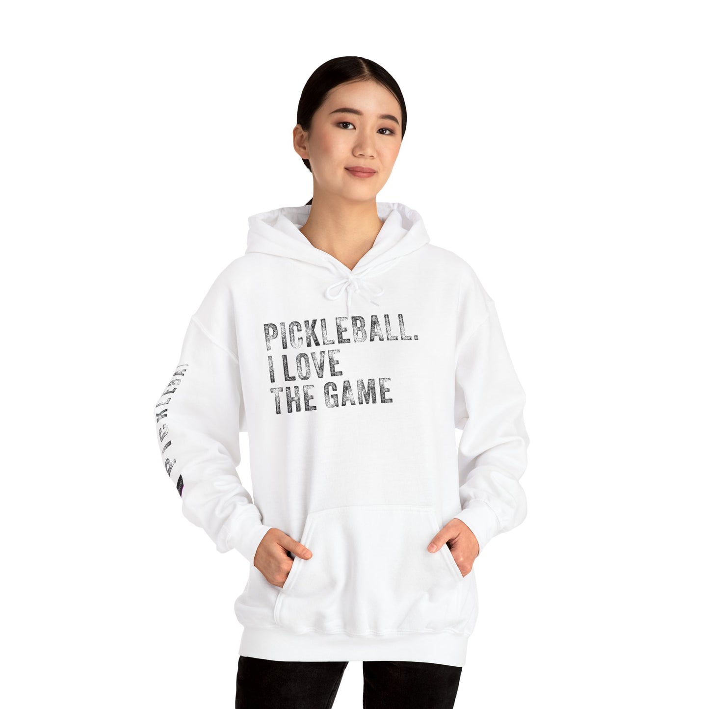 PICKLEBALL. I LOVE THE GAME. Unisex Heavy Blend™ Hooded Sweatshirt