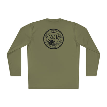 WPC WHITE-BLACK LOGOS SPORT-TEK (FRONT & BACK) - Unisex Lightweight Long Sleeve Tee