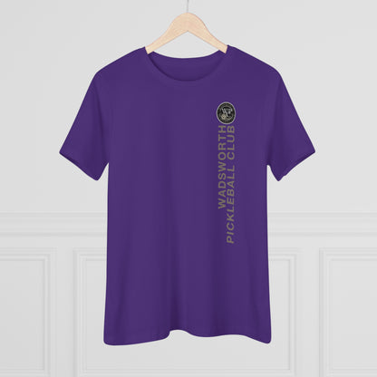 WPC VERTICAL GRAY WHITE, Relaxed Fit Women's T-shirt