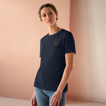 WPC GRAY BLACK POCKET, Relaxed Fit Women's T-shirt