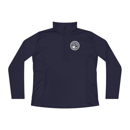 WPC BLACK-WHITE LOGO LADIES SPORT-TEK (FRONT & PICKLEBALL BACK) - Ladies Quarter-Zip Pullover