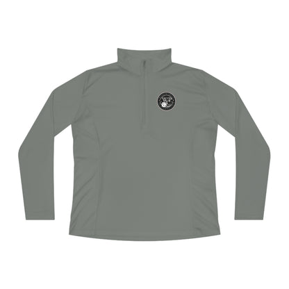 WPC CIRCULAR GRAY LOGOS LADIES SPORT-TEK (FRONT & BACK) - Ladies Quarter-Zip Pullover